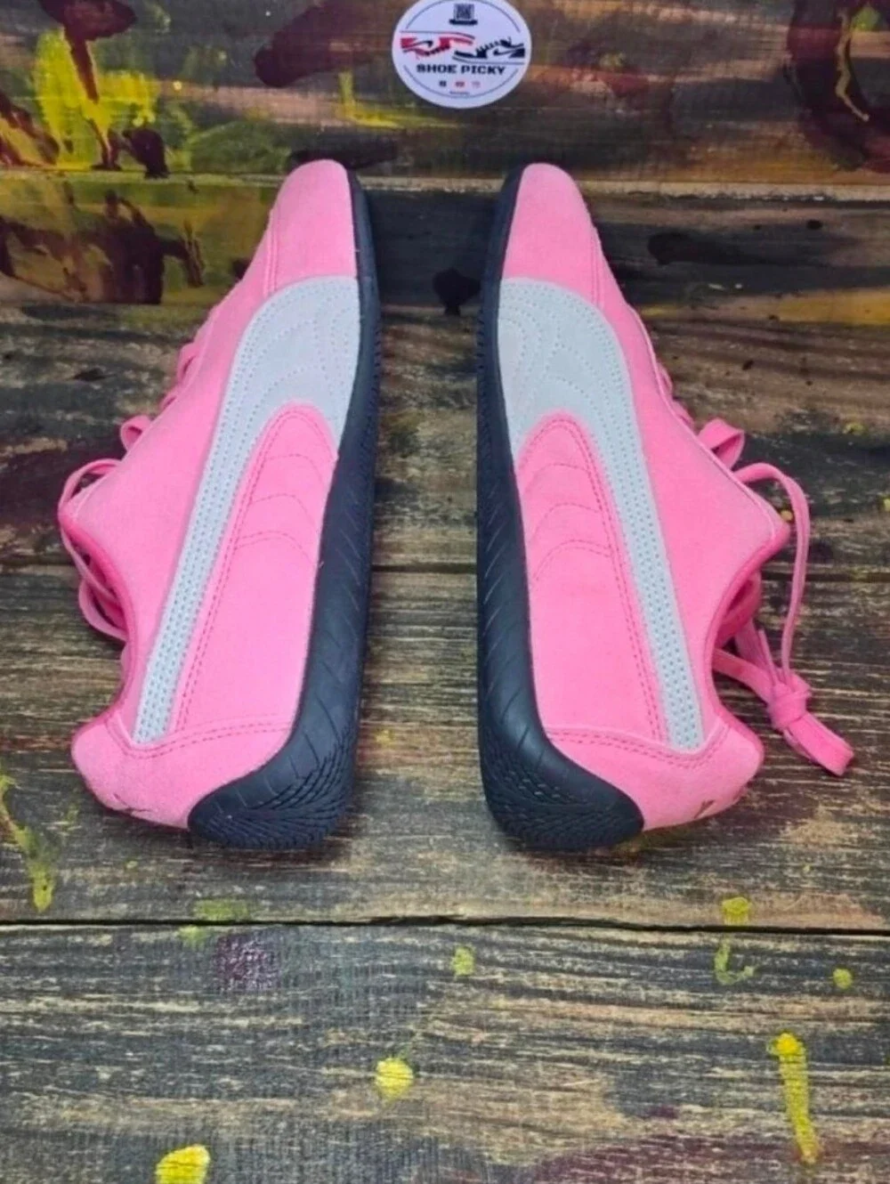 Puma Speedcat OG Youth Size 5 = Women 6.5 Pink Retro Sneakers Shoes 401698-05